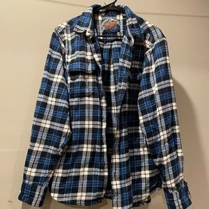 Nice & thick material plaid shirt!